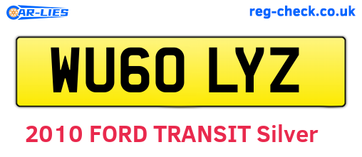 WU60LYZ are the vehicle registration plates.