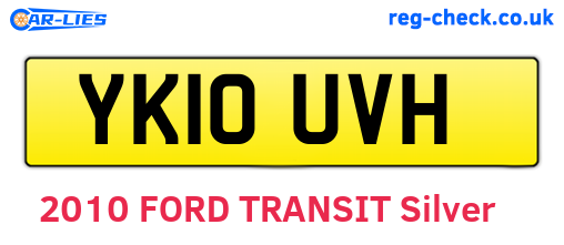 YK10UVH are the vehicle registration plates.