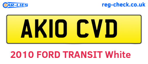 AK10CVD are the vehicle registration plates.