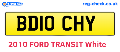 BD10CHY are the vehicle registration plates.
