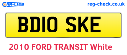 BD10SKE are the vehicle registration plates.