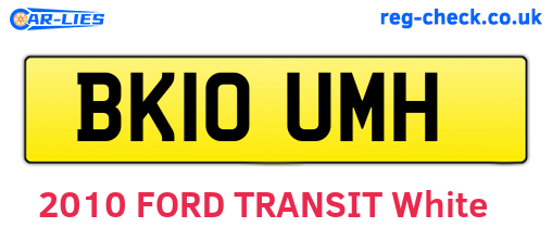 BK10UMH are the vehicle registration plates.