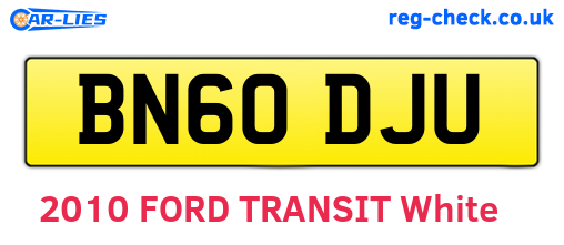 BN60DJU are the vehicle registration plates.