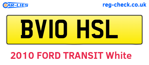 BV10HSL are the vehicle registration plates.
