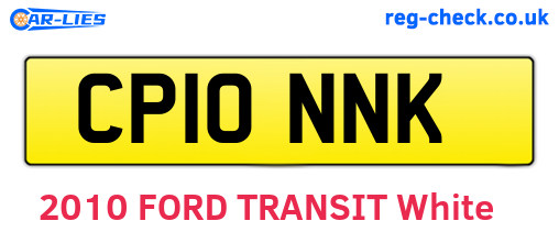 CP10NNK are the vehicle registration plates.