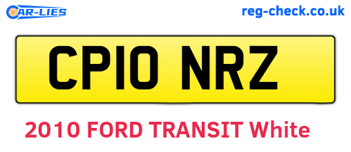 CP10NRZ are the vehicle registration plates.