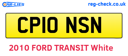 CP10NSN are the vehicle registration plates.