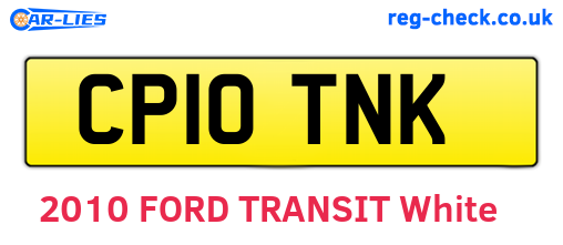 CP10TNK are the vehicle registration plates.