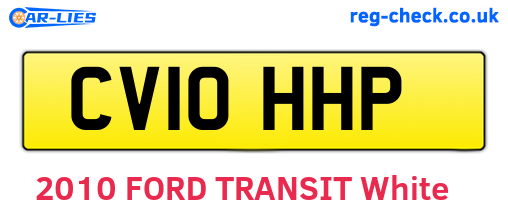 CV10HHP are the vehicle registration plates.