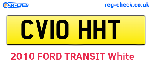 CV10HHT are the vehicle registration plates.