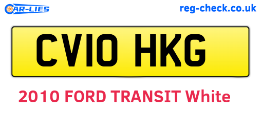 CV10HKG are the vehicle registration plates.