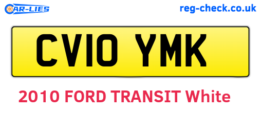 CV10YMK are the vehicle registration plates.