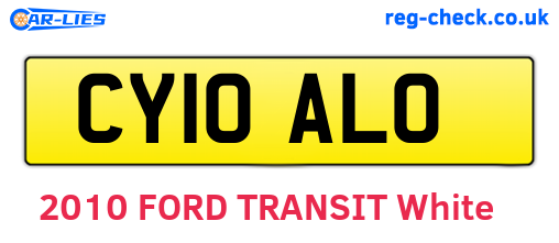 CY10ALO are the vehicle registration plates.