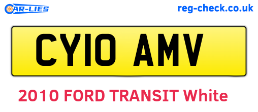 CY10AMV are the vehicle registration plates.