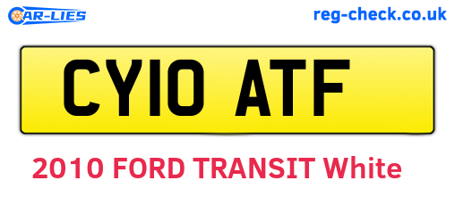 CY10ATF are the vehicle registration plates.