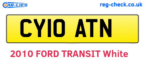 CY10ATN are the vehicle registration plates.