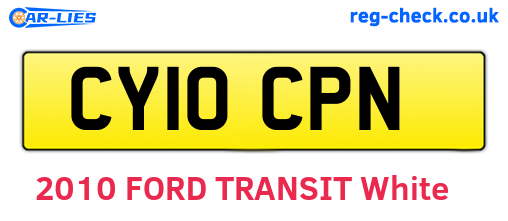 CY10CPN are the vehicle registration plates.