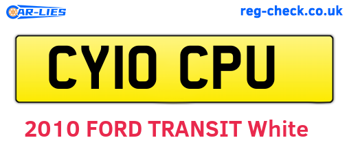 CY10CPU are the vehicle registration plates.