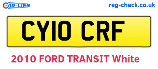 CY10CRF are the vehicle registration plates.