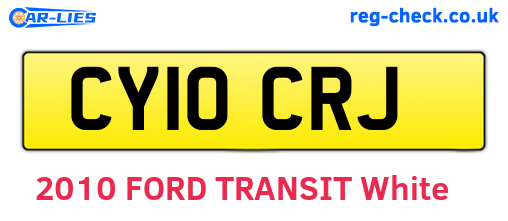 CY10CRJ are the vehicle registration plates.
