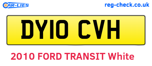 DY10CVH are the vehicle registration plates.