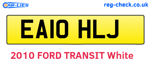 EA10HLJ are the vehicle registration plates.