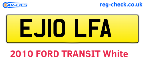 EJ10LFA are the vehicle registration plates.