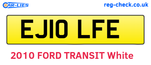 EJ10LFE are the vehicle registration plates.