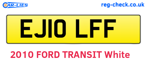 EJ10LFF are the vehicle registration plates.