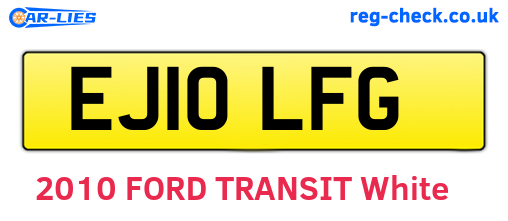 EJ10LFG are the vehicle registration plates.