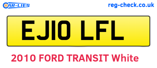 EJ10LFL are the vehicle registration plates.