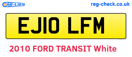 EJ10LFM are the vehicle registration plates.