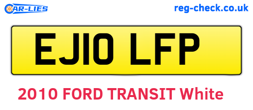 EJ10LFP are the vehicle registration plates.