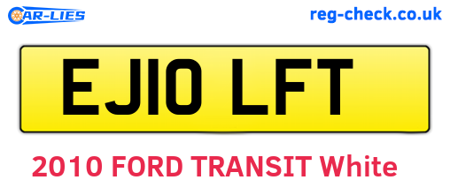 EJ10LFT are the vehicle registration plates.