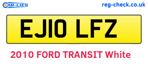 EJ10LFZ are the vehicle registration plates.