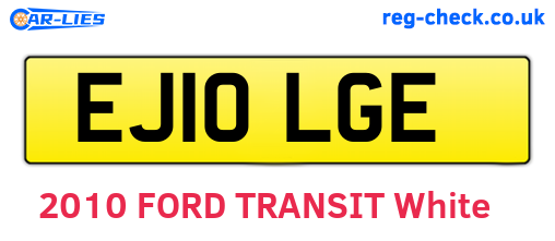EJ10LGE are the vehicle registration plates.