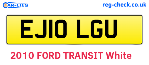 EJ10LGU are the vehicle registration plates.