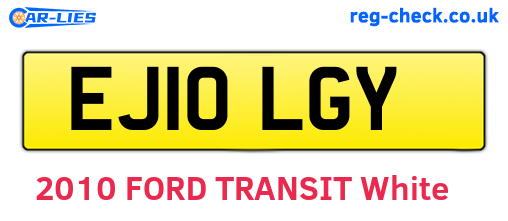 EJ10LGY are the vehicle registration plates.