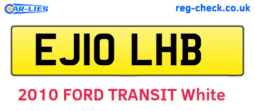 EJ10LHB are the vehicle registration plates.