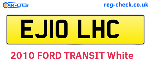 EJ10LHC are the vehicle registration plates.