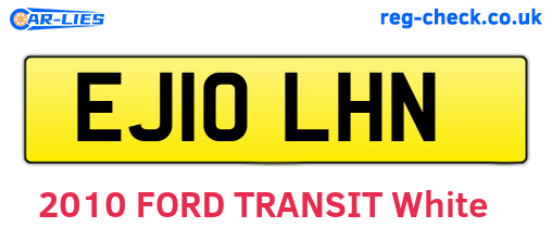 EJ10LHN are the vehicle registration plates.