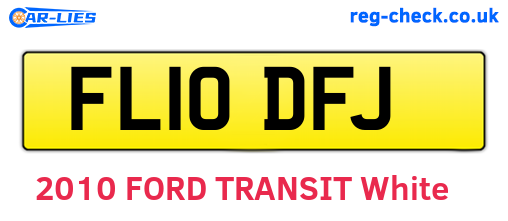 FL10DFJ are the vehicle registration plates.