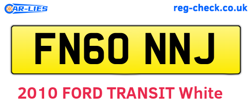 FN60NNJ are the vehicle registration plates.