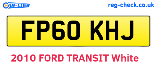 FP60KHJ are the vehicle registration plates.