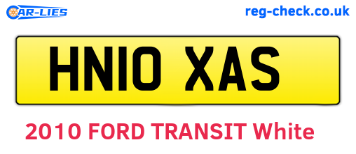 HN10XAS are the vehicle registration plates.