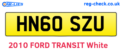 HN60SZU are the vehicle registration plates.