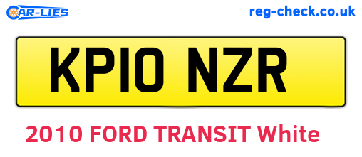 KP10NZR are the vehicle registration plates.