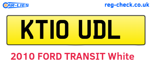 KT10UDL are the vehicle registration plates.