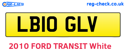 LB10GLV are the vehicle registration plates.