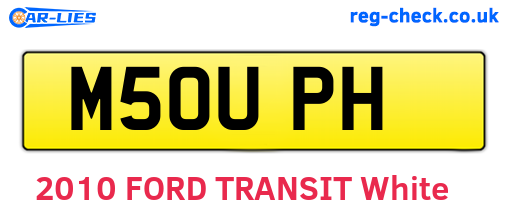 M50UPH are the vehicle registration plates.